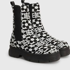 🖤🖤TOMMY HILFIGER TH X RICHARD QUINN MONOGRAM CHELSEA BOOTS